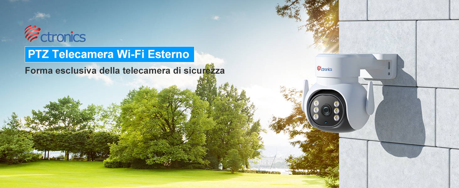 Telecamera Wi-Fi Esterno Con Visione Notturna a Colori, 2